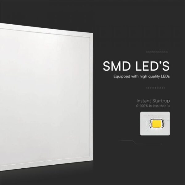 LED Panel 36W 595x595mm Backlit 120Lm/W 4000K 6PCS/SET Flicker Free V-TAC – 23456