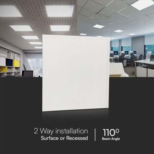 LED Πάνελ Τετράγωνο Χωνευτό 60X60cm 25W V-TAC 120° 4500lm Φυσικό Λευκό 4000K – 23393