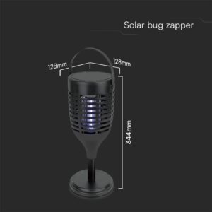 Ηλιακή Εντομοπαγίδα LED Επαναφορτιζόμενη με 3in1 Βάση V-TAC – 23459VT