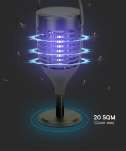 Ηλιακή Εντομοπαγίδα LED Επαναφορτιζόμενη με 3in1 Βάση V-TAC – 23459VT