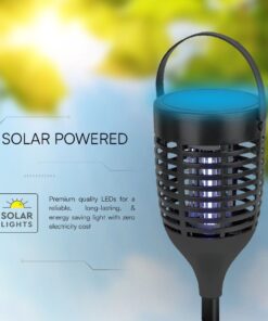 Ηλιακή Εντομοπαγίδα LED Επαναφορτιζόμενη με 3in1 Βάση V-TAC – 23459VT