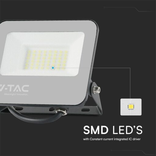 LED Προβολέας 30W Μαύρος-Γκρι V-TAC RGB+6500K με Τηλεχειριστήριο IP65 115° 2310lm  – 23462