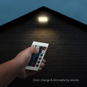 LED Προβολέας 30W Μαύρος-Γκρι V-TAC RGB+6500K με Τηλεχειριστήριο IP65 115° 2310lm  – 23462