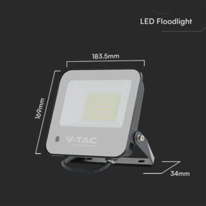50W LED Προβολέας RGB+6500K Μαύρος με Controler IP65 V-TAC – 23463
