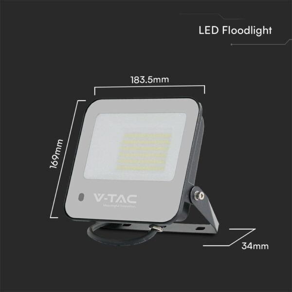 50W LED Προβολέας RGB+6500K Μαύρος με Controler IP65 V-TAC – 23463