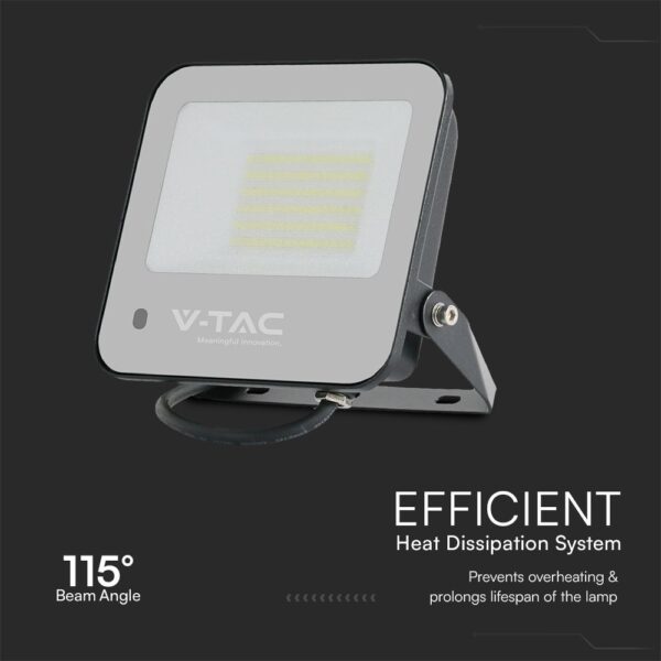 50W LED Προβολέας RGB+6500K Μαύρος με Controler IP65 V-TAC – 23463