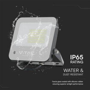 50W LED Προβολέας RGB+6500K Μαύρος με Controler IP65 V-TAC – 23463
