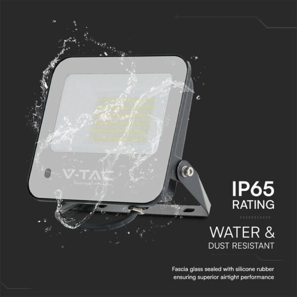 50W LED Προβολέας RGB+6500K Μαύρος με Controler IP65 V-TAC – 23463