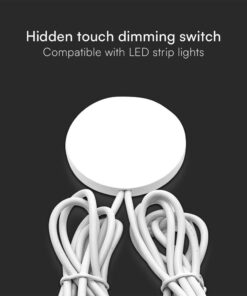Κρυφός Διακόπτης-Dimmer Αφής Για LED Ταινίες 12-24V Λευκό V-TAC – 23465VT