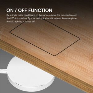 Κρυφός Διακόπτης-Dimmer Αφής Για LED Ταινίες 12-24V Λευκό V-TAC – 23465VT