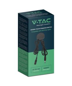 Κρυφός Διακόπτης-Dimmer Αφής Για LED Ταινίες 12-24V Μαύρος V-TAC – 23466VT