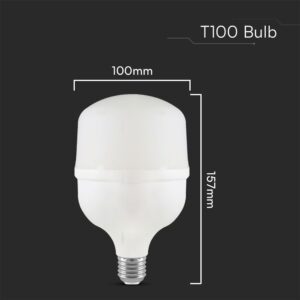 Λάμπα LED E27 T100 Πλαστική Με Αντάπτορα Ε40 30W 4000K V-TAC – 23570VT