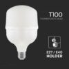 Λάμπα LED E27 T100 Πλαστική 30W 6500K V-TAC – 23571VT