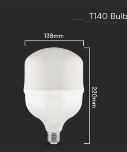 Λάμπα LED E27 T140 Πλαστική Με Αντάπτορα Ε40 50W 4000K V-TAC – 23574VT