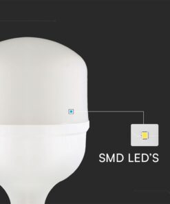 Λάμπα LED E27 T140 Πλαστική Με Αντάπτορα Ε40 50W 4000K V-TAC – 23574VT