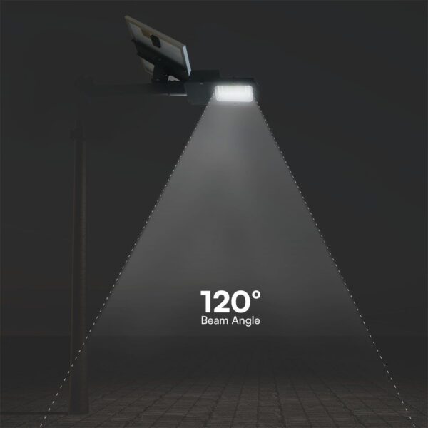 50W Ηλιακό Υβριδικό Φωτιστικό Δρόμου Μαύρο LED 4000K IP65 V-TAC – 23578