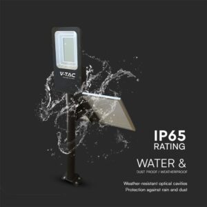 50W Ηλιακό Υβριδικό Φωτιστικό Δρόμου Μαύρο LED 4000K IP65 V-TAC – 23578