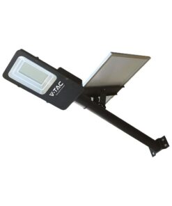50W Ηλιακό Υβριδικό Φωτιστικό Δρόμου Μαύρο LED 4000K IP65 V-TAC – 23578