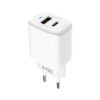 Ταχυφορτιστής 20W με Θύρα USB-A και Θύρα USB-C  Λευκός V-TAC – 23580VT