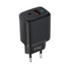 Ταχυφορτιστής 20W με Θύρα USB-A και Θύρα USB-C  Μαύρος V-TAC – 23581VT