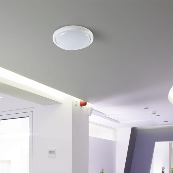 Πλαφονιέρα LED Designer 30W/60W Λευκή με Τηλεχειριστήριο Dimmable CCT V-TAC – 23585