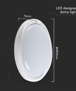 Πλαφονιέρα LED Designer 30W/60W Λευκή με Τηλεχειριστήριο Dimmable CCT V-TAC – 23585
