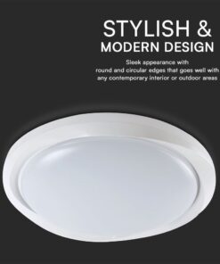 Πλαφονιέρα LED Designer 30W/60W Λευκή με Τηλεχειριστήριο Dimmable CCT V-TAC – 23585