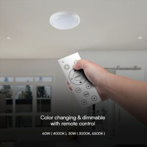 Πλαφονιέρα LED Designer 30W/60W Λευκή με Τηλεχειριστήριο Dimmable CCT V-TAC – 23585