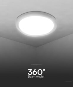 Πλαφονιέρα LED Designer 30W/60W Λευκή με Τηλεχειριστήριο Dimmable CCT V-TAC – 23585