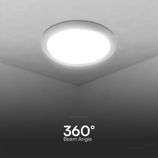 Πλαφονιέρα LED Designer 30W/60W Λευκή με Τηλεχειριστήριο Dimmable CCT V-TAC – 23585