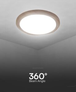 Πλαφονιέρα Κυκλική LED Designer με Τηλεχειριστήριο CCT 30W/60W Dimmable Απόχρωση Ξύλου V-TAC – 23586