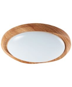 Πλαφονιέρα Κυκλική LED Designer με Τηλεχειριστήριο CCT 30W/60W Dimmable Απόχρωση Ξύλου V-TAC – 23586