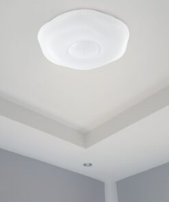 Πλαφονιέρα Κυκλική LED Designer με Τηλεχειριστήριο CCT 20W/40W Dimmable Λευκή V-TAC – 23587