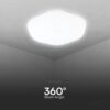 Πλαφονιέρα Κυκλική LED Designer με Τηλεχειριστήριο CCT 20W/40W Dimmable Λευκή V-TAC – 23587