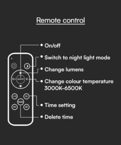 Πλαφονιέρα Κυκλική LED Designer με Τηλεχειριστήριο CCT 20W/40W Dimmable Λευκή V-TAC – 23587
