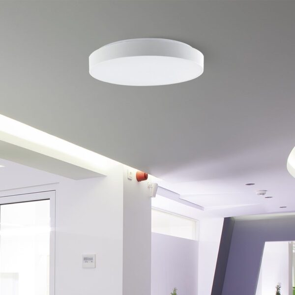 Πλαφονιέρα LED Designer 20W/40W Λευκή με Τηλεχειριστήριο Dimmable CCT V-TAC – 23589