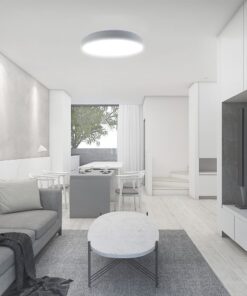 Πλαφονιέρα LED Designer 20W/40W Λευκή με Τηλεχειριστήριο Dimmable CCT V-TAC – 23589