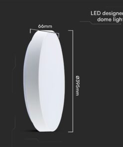 Πλαφονιέρα LED Designer 20W/40W Λευκή με Τηλεχειριστήριο Dimmable CCT V-TAC – 23589
