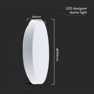 Πλαφονιέρα LED Designer 20W/40W Λευκή με Τηλεχειριστήριο Dimmable CCT V-TAC – 23589