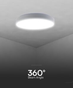 Πλαφονιέρα LED Designer 20W/40W Λευκή με Τηλεχειριστήριο Dimmable CCT V-TAC – 23589