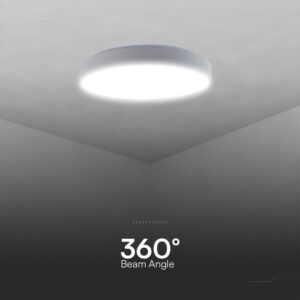 Πλαφονιέρα LED Designer 20W/40W Λευκή με Τηλεχειριστήριο Dimmable CCT V-TAC – 23589