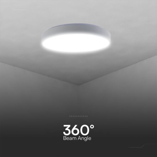Πλαφονιέρα LED Designer 20W/40W Λευκή με Τηλεχειριστήριο Dimmable CCT V-TAC – 23589