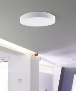 Πλαφονιέρα LED Designer 30W/60W Λευκή με Τηλεχειριστήριο Dimmable CCT V-TAC – 23590