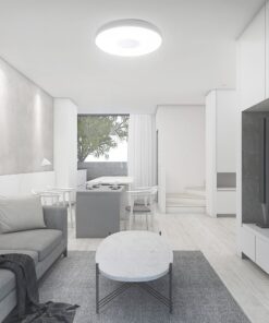 Πλαφονιέρα Κυκλική LED Designer με Τηλεχειριστήριο CCT 20W/40W Dimmable Λευκή V-TAC – 23591