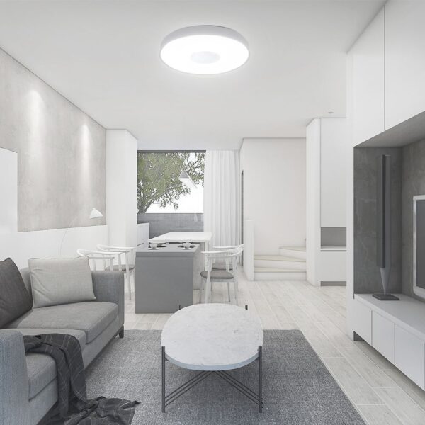 Πλαφονιέρα Κυκλική LED Designer με Τηλεχειριστήριο CCT 20W/40W Dimmable Λευκή V-TAC – 23591