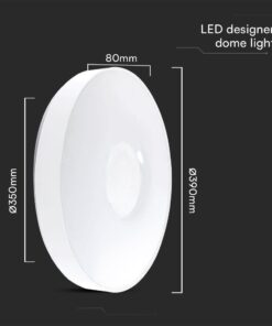 Πλαφονιέρα Κυκλική LED Designer με Τηλεχειριστήριο CCT 20W/40W Dimmable Λευκή V-TAC – 23591
