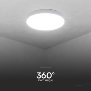 Πλαφονιέρα LED Designer 30W/60W Λευκή με Τηλεχειριστήριο Dimmable CCT V-TAC – 23592