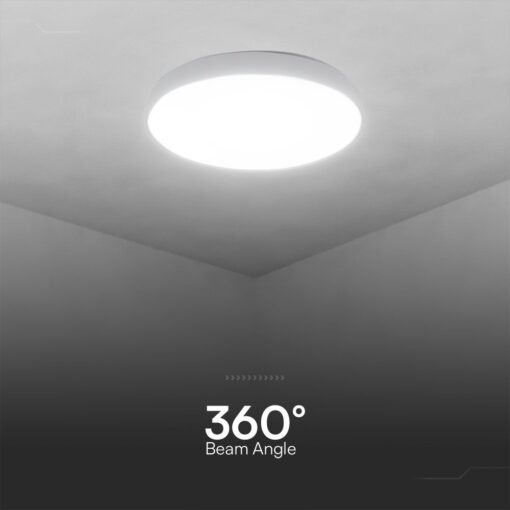 Πλαφονιέρα LED Designer 30W/60W Λευκή με Τηλεχειριστήριο Dimmable CCT V-TAC – 23592