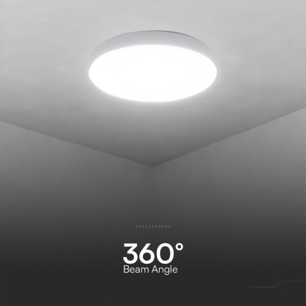 Πλαφονιέρα LED Designer 30W/60W Λευκή με Τηλεχειριστήριο Dimmable CCT V-TAC – 23592