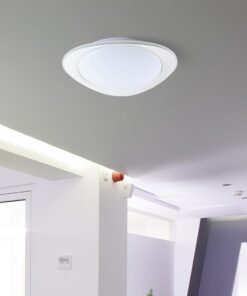 Πλαφονιέρα LED Designer 20W/40W Λευκή με Τηλεχειριστήριο Dimmable CCT V-TAC – 23593